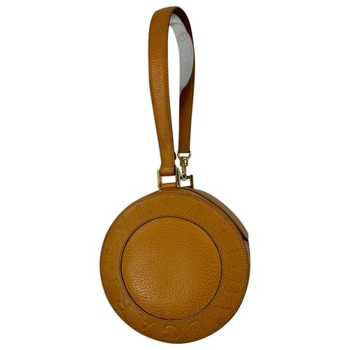Pre-owned Bvlgari Leather Handbag In Camel