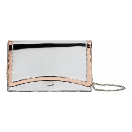Pre-owned Emilio Pucci Leather Handbag In Silver