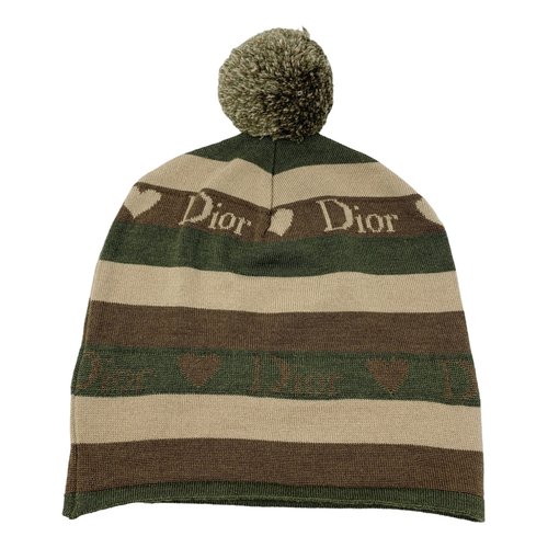 Pre-owned Dior Wool Beanie In Multicolour