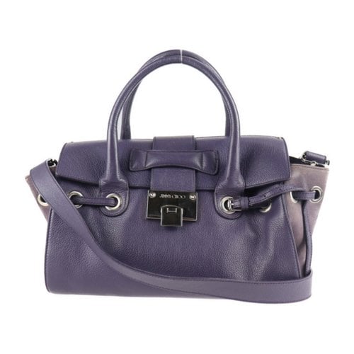 Pre-owned Jimmy Choo Leather Handbag In Purple