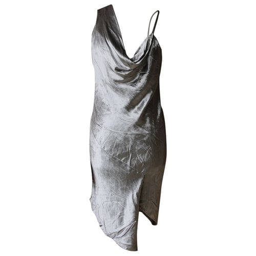 Pre-owned Mason By Michelle Mason Mid-length Dress In Metallic
