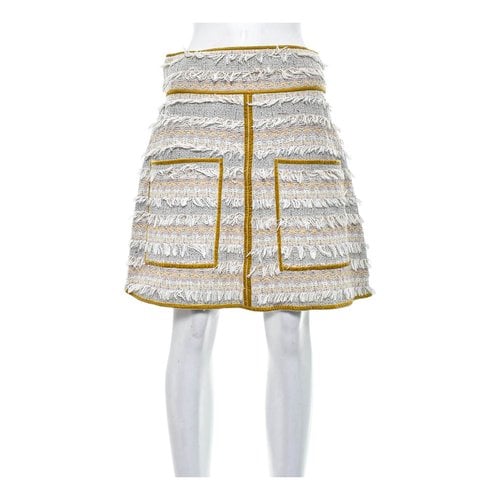 Pre-owned See By Chloé Tweed Mid-length Skirt In Multicolour