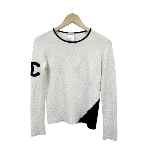 Pre-owned Chanel Sweatshirt In Ecru