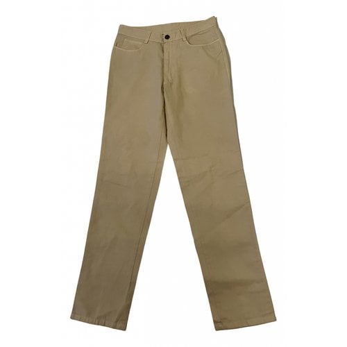 Pre-owned Fay Trousers In Beige