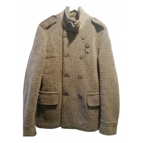 Pre-owned Blauer Wool Jacket In Grey