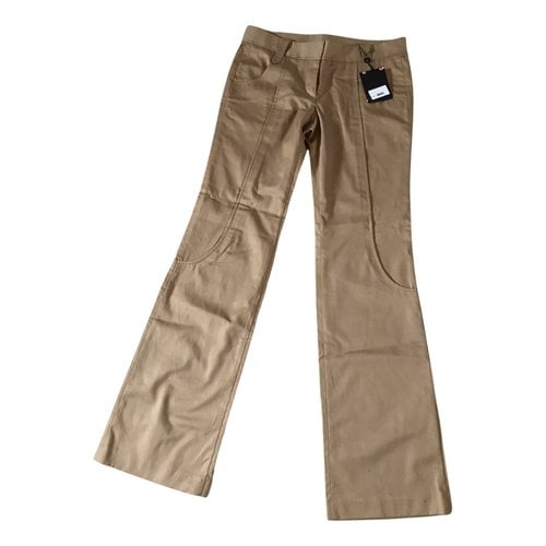 Pre-owned Costume National Large Pants In Beige