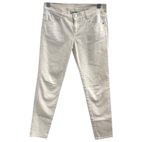 Pre-owned Stella Mccartney Straight Jeans In White