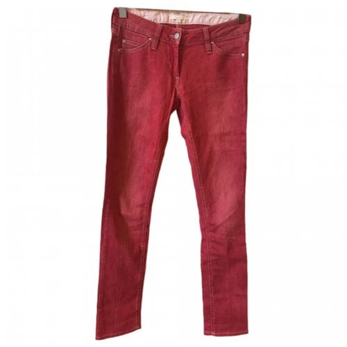 Pre-owned Isabel Marant Étoile Straight Jeans In Red