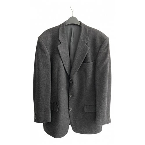 Pre-owned Pierre Balmain Wool Vest In Anthracite
