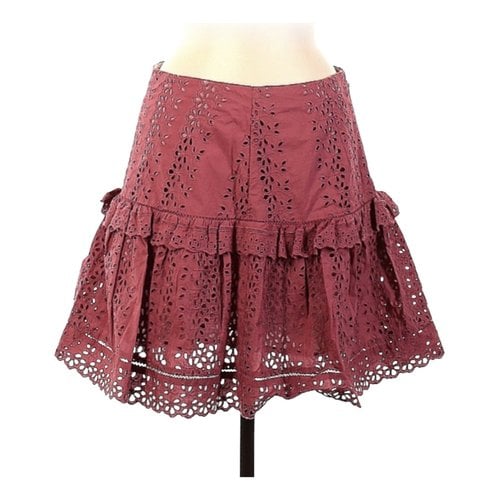 Pre-owned Rebecca Taylor Mini Skirt In Red
