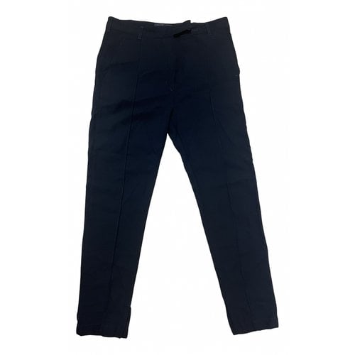 Pre-owned Ann Demeulemeester Straight Pants In Black