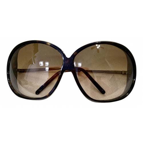 Pre-owned Marni Oversized Sunglasses In Brown
