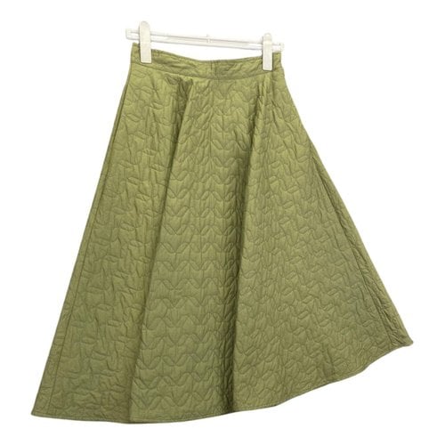 Pre-owned Jw Anderson Maxi Skirt In Green