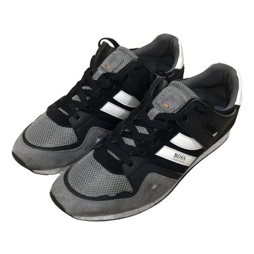 Pre-owned Hugo Boss Low Trainers In Grey