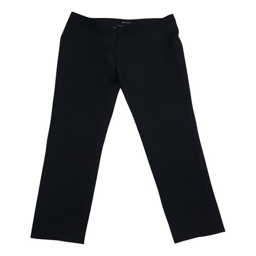Pre-owned Krizia Straight Pants In Black