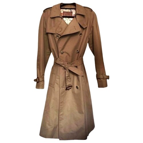 Pre-owned Gucci Trench Coat In Camel