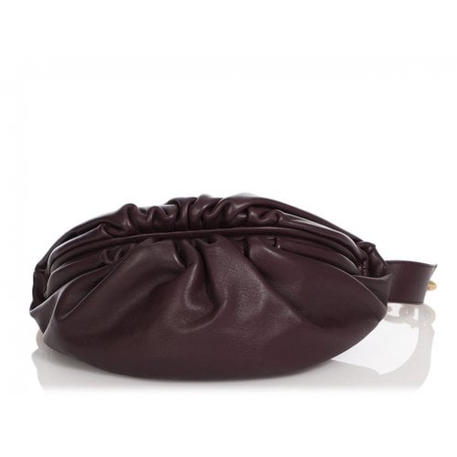 Pre-owned Bottega Veneta Leather Crossbody Bag In Purple