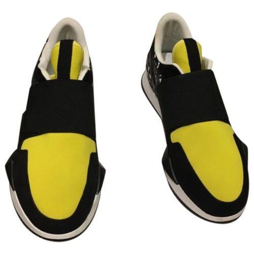 Pre-owned Givenchy Leather Trainers In Yellow
