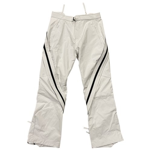 Pre-owned Post Archive Faction Trousers In White