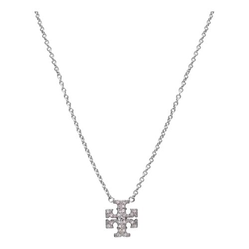 Pre-owned Tory Burch Necklace In Silver