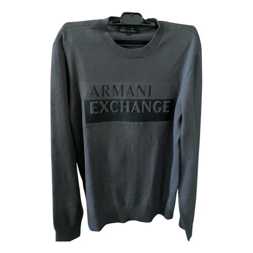 Pre-owned Armani Exchange Wool Pull In Grey