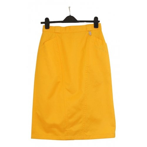 Pre-owned Etienne Aigner Skirt In Yellow