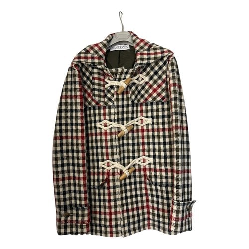 Pre-owned Jw Anderson Wool Coat In Multicolour