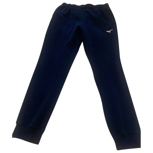 Pre-owned Mizuno Trousers In Blue
