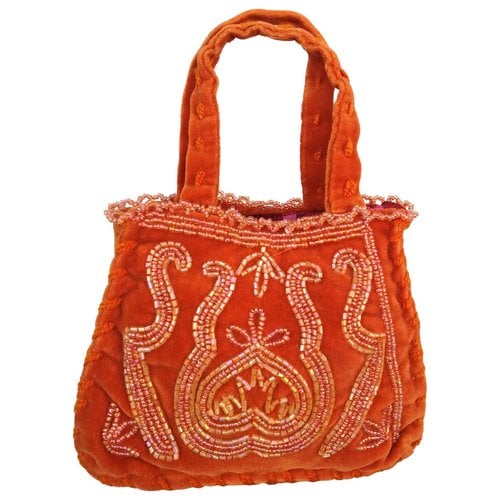 Pre-owned Maliparmi Velvet Handbag In Orange
