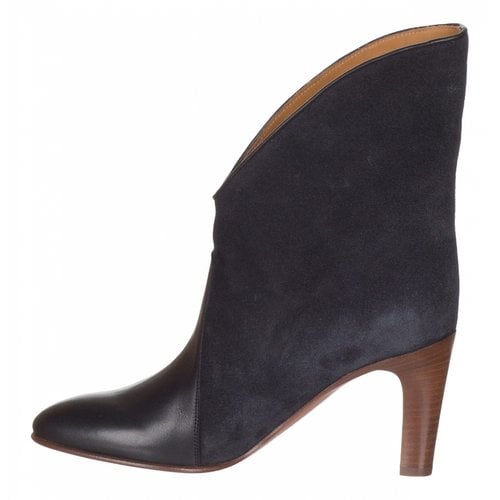 Pre-owned Chloé Ankle Boots In Anthracite