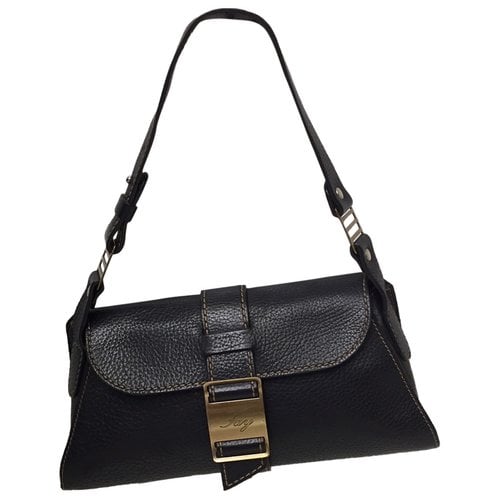 Pre-owned Fay Leather Handbag In Black