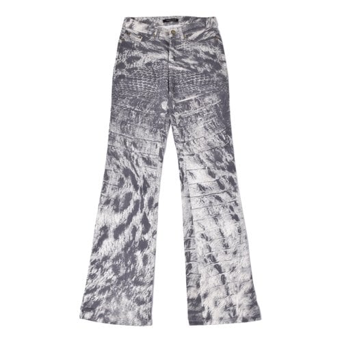 Pre-owned Roberto Cavalli Trousers In Grey