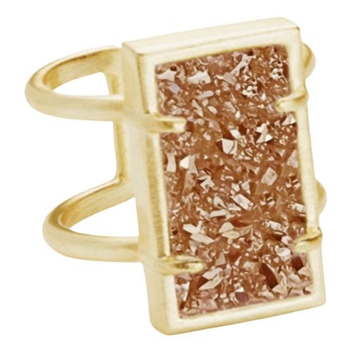 Pre-owned Kendra Scott Ring In Gold