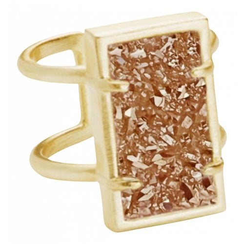 Pre-owned Kendra Scott Ring In Gold