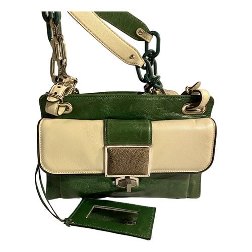 Pre-owned Balenciaga Leather Crossbody Bag In Green