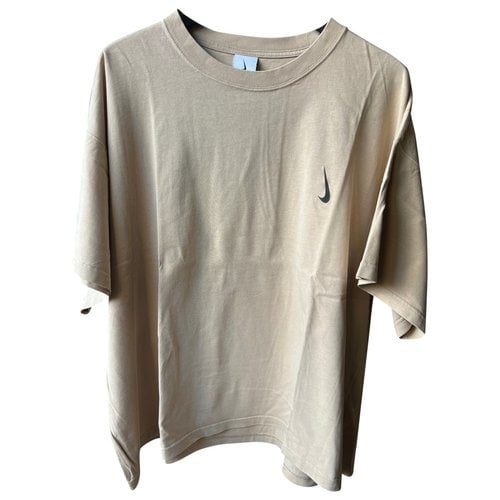 Pre-owned Nike T-shirt In Camel