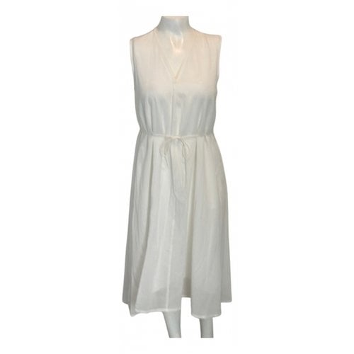Pre-owned Vince Mid-length Dress In White