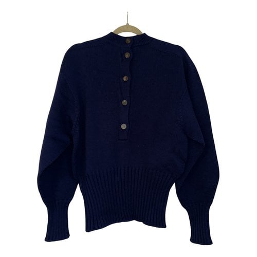 Pre-owned Victoria Beckham Wool Jumper In Blue