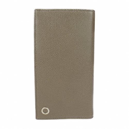 Pre-owned Bvlgari Leather Wallet In Grey