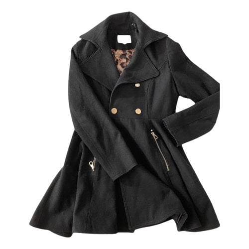 Pre-owned Laundry By Shelli Segal Wool Coat In Black