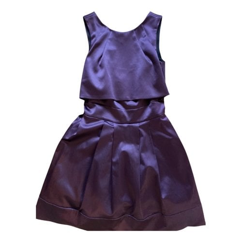 Pre-owned Mangano Mini Dress In Purple