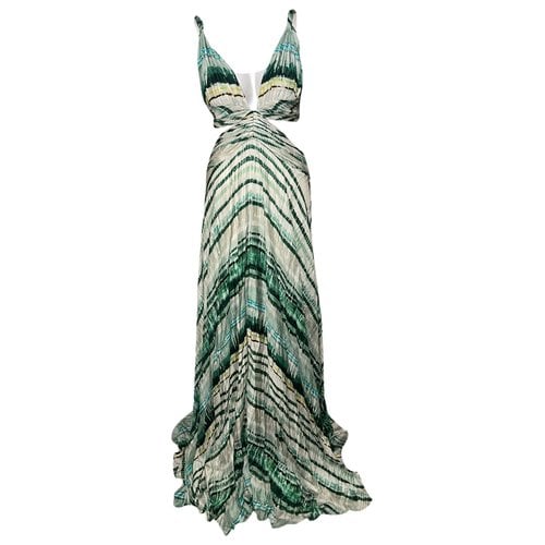 Pre-owned Alexis Maxi Dress In Green