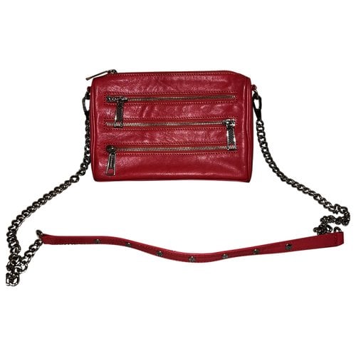Pre-owned Rebecca Minkoff Leather Crossbody Bag In Red