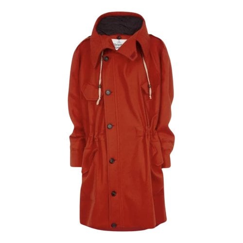 Pre-owned Vivienne Westwood Cashmere Coat In Red