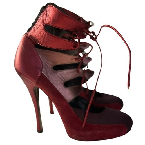 Pre-owned Barbara Bui Leather Heels In Burgundy