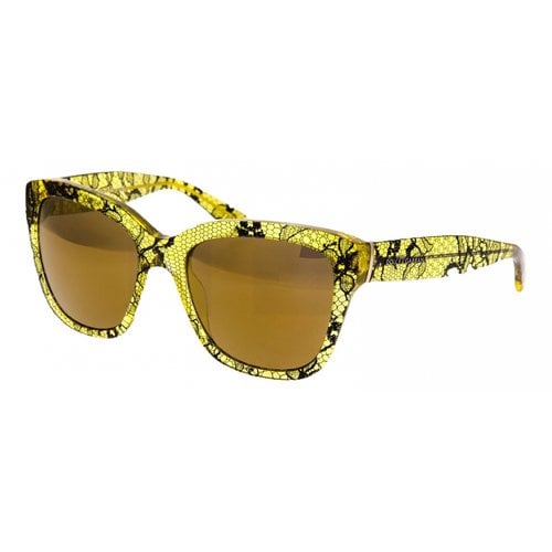Pre-owned Dolce & Gabbana Sunglasses In Yellow