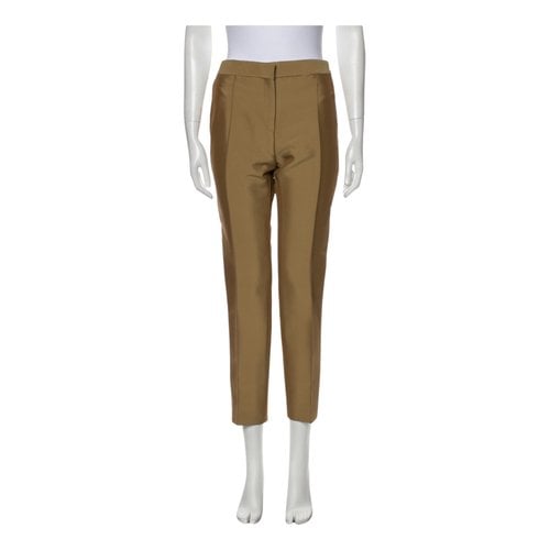 Pre-owned Celine Trousers In Brown