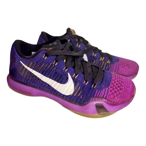 Pre-owned Nike Low Trainers In Purple