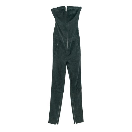 Pre-owned Haider Ackermann Leather Jumpsuit In Black
