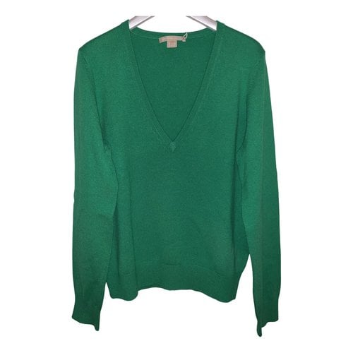 Pre-owned Michael Kors Cashmere Jumper In Green